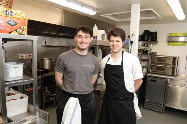 landlord James Trevor with chef Danny Exton