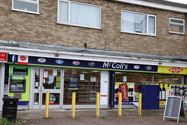 McColl's store contained a Post Office counter