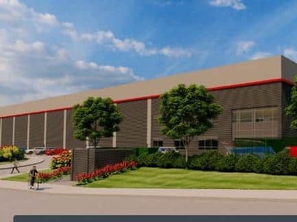 An artist's impression of the new warehouse.