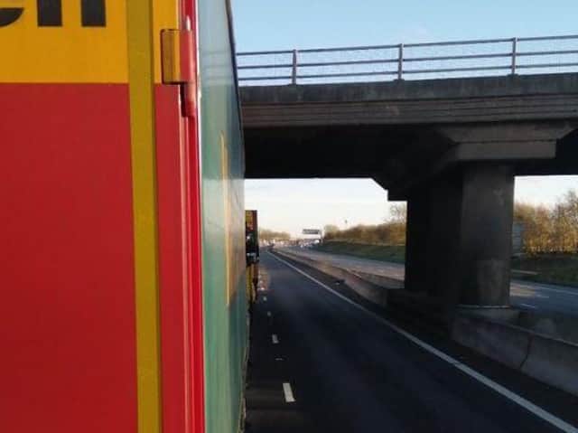 Friday afternoon's collision closed the M1 both ways for around two hours