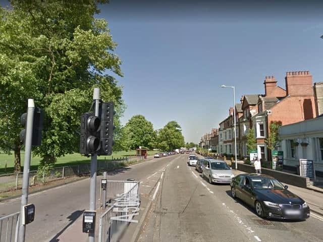Kingsley Road, Northampton, where the serious collision took place
