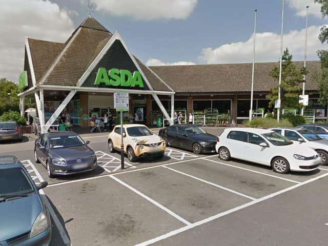 An 84-year-old woman suffered serious injuries in a collision in Asda's car park in Kingsthorpe.