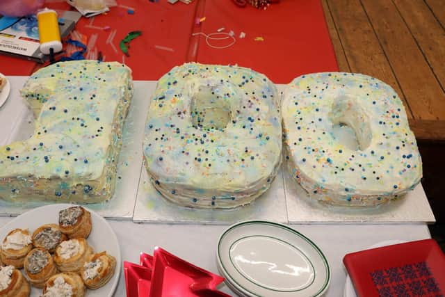 Cliff had a massive cake to mark his milestone birthday