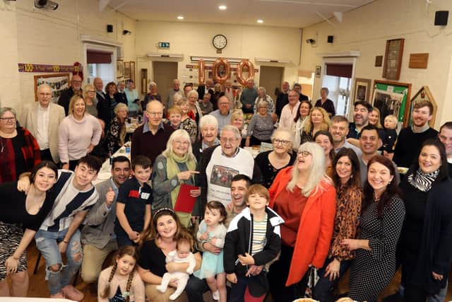 Cliff with all his family and friends