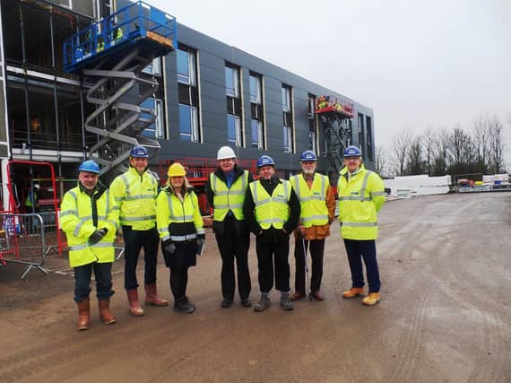 East Northants Council leader Steven North was among those given a tour of the enterprise centre today