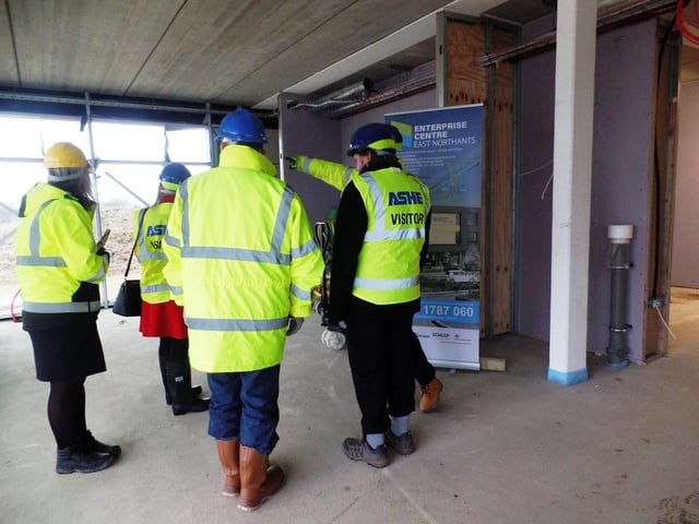 The building has also created work for the area, with up to 55 people working on site each day