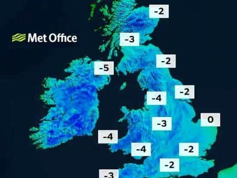 How Sunday morning is looking on Met Office forecasts