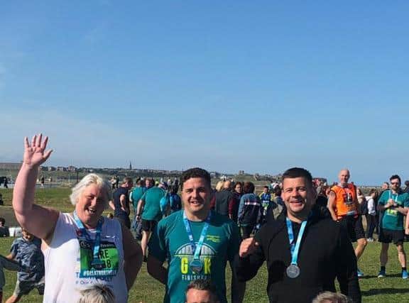 The Great North Run fundraising team