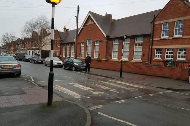 Tickets were issued to drivers outside Hawthorn Community Primary