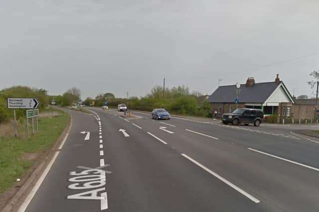 The A605 was closed at the Barnwell turn heading towards Peterborough following an early-morning crash.