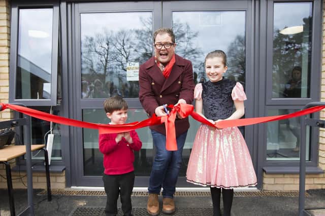 Alan came back to Overstone to open the brand new primary school extension in 2018.