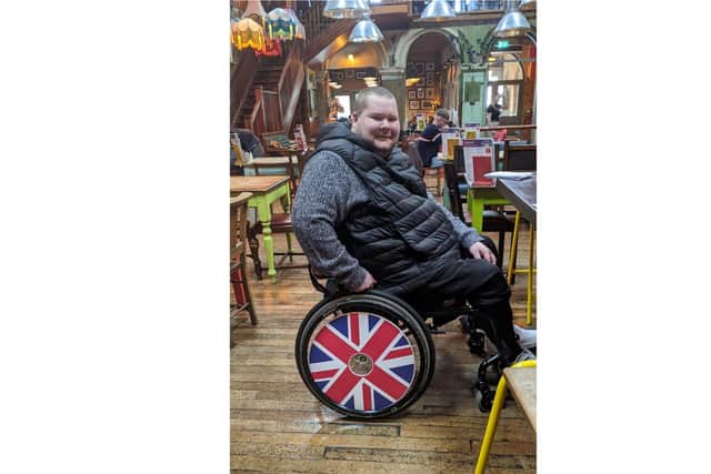 Alex with his new spoke guards