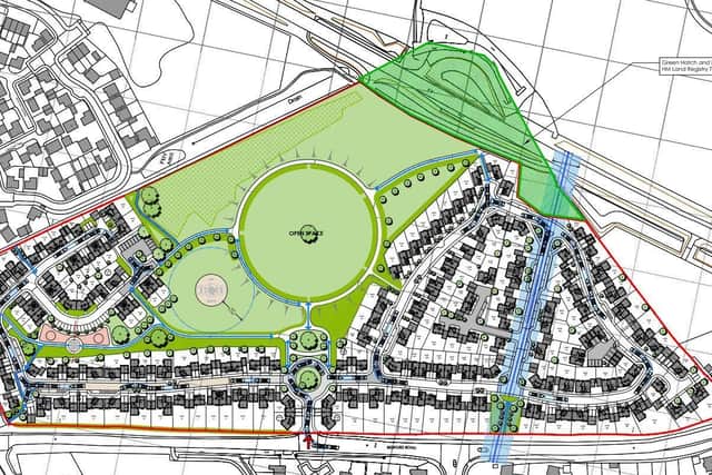 The proposed layout for the residential development at Manor Park, Rushden