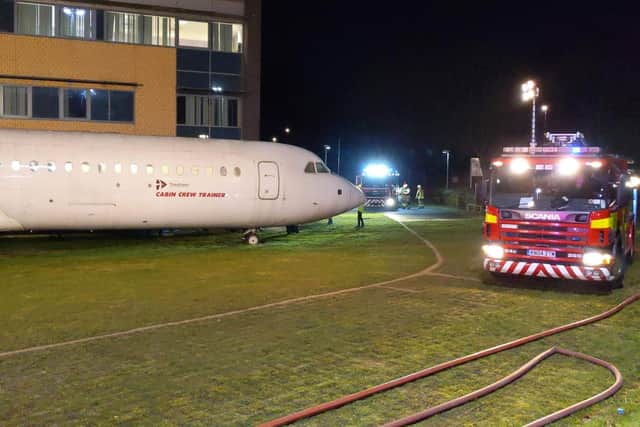Three fire crews took part