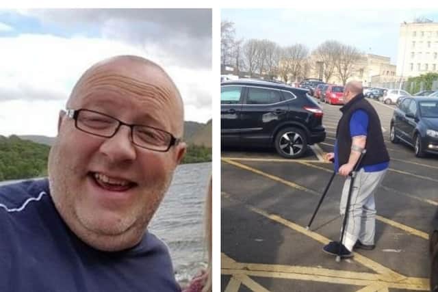 Matthew McGrady stole from vulnerable men he was supposed to be caring for. Right, McGrady outside court.