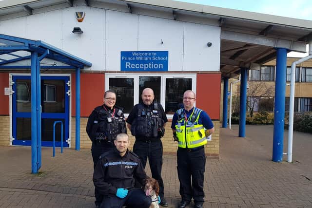 Members of East Northants neighbourhood policing team have been visiting schools in the area
