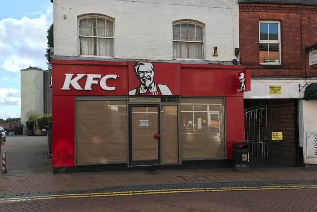 KFC in Cambridge Street, Wellingborough, has closed