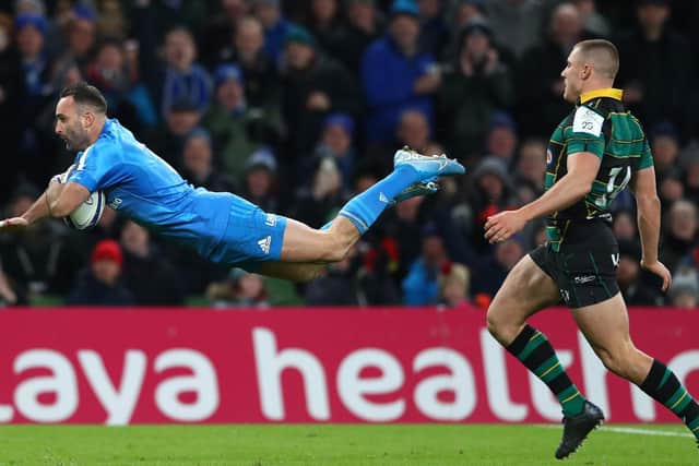 Leinster gave Saints a lesson in Dublin, but Sleightholme still managed to score