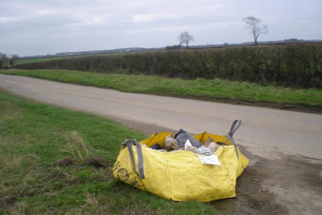 The dumped waste