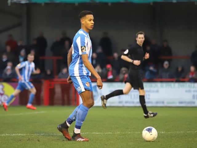 Mansfield Town youngster Alistair Smith has enjoyed a good start to life on loan at Kettering Town. Pictures by Peter Short
