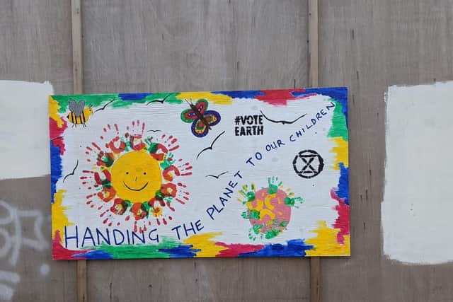 Kettering Extinction Rebellion say they have put up 24 boards around the town