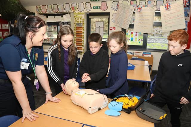 Stacey Price and Year 6 students