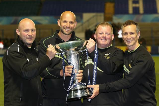 Alan Dickens and Co helped Saints to win the Challenge Cup in 2014