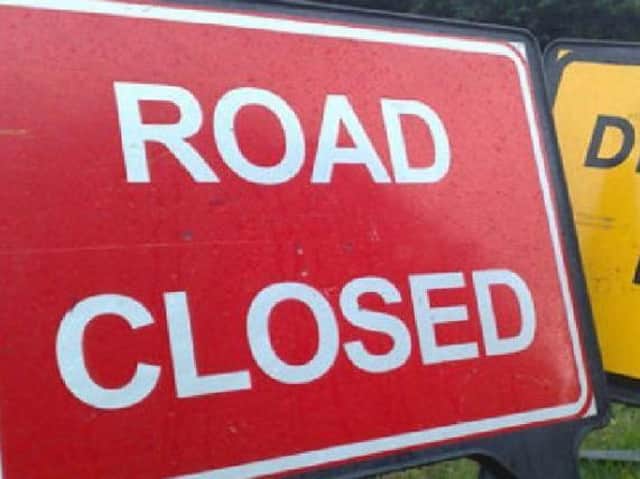 The A43 is blocked by a crash on the A43 on Tuesday.