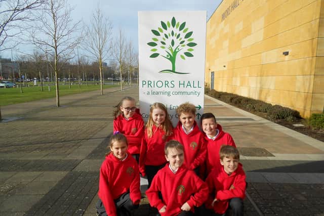 Priors Hall children taking part in the competition