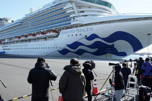 The Abels finally left the quarantined cruise ship Diamond Princess early last night