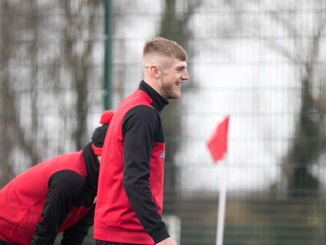 Midfielder Connor Kennedy was all smiles