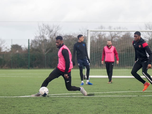 Dan Nti gets on the ball