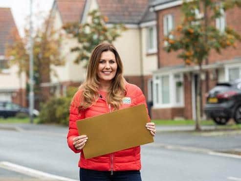 Peoples Postcode Lottery ambassador Judie McCourt has some good news for ten Wellingborough residents