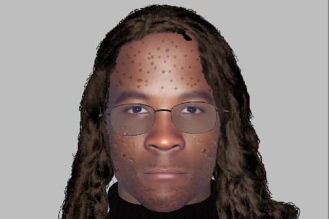 Police issued this e-fit of a man they want to speak to after a girl was attacked