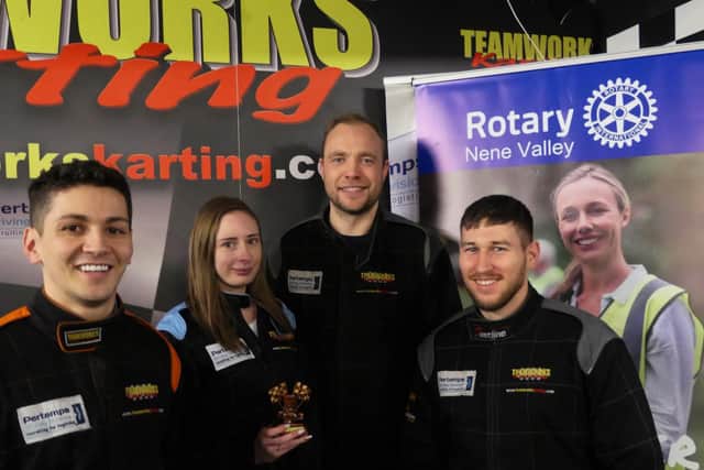 The Telford Mann ROkart team: (L-R) Tyler Reeve, Charlotte Knight, Paul Dawes and Adam Ellis