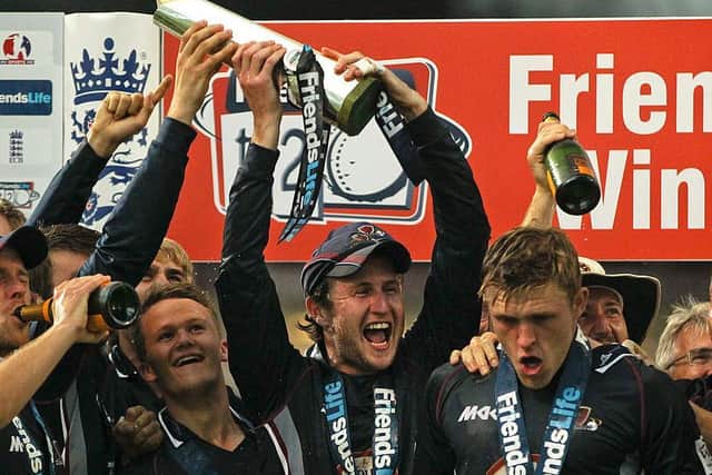 Alex Wakely led the Steelbacks to the T20 title in 2013