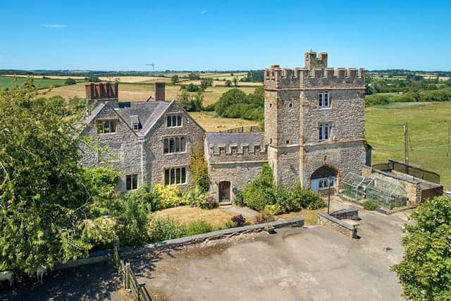The magnificent Astwell Castle Farm stands out in the Northamptonshire countryside