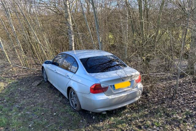 Police believe the car with blacked-out windows could be involved in drug dealing