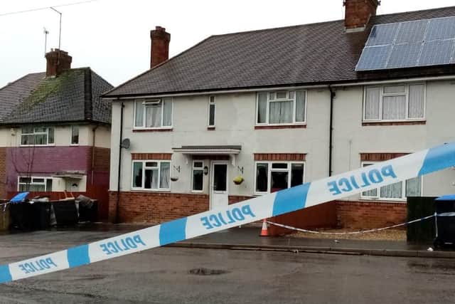 Police kept the area cordoned off on Thursday following the incident in Dallington