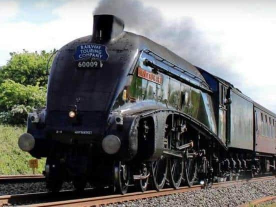 The famous Union of South Africa loco sterams through Northamptonshire this weekend