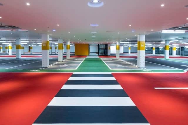 How the inside of the Swansgate multi-storey car park will look like after the redevelopment work