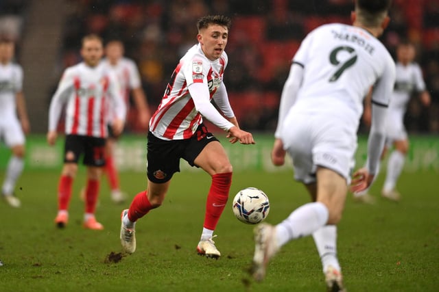 Club: Sunderland. Age: 20. Position: Midfielder. Nationality: England. Appearances this season: 32. Goals: 2. Assists: 8. Yellow cards: 3. Man of the match: 0. WhoScored rating: 6.78. Value: £3,000,000.