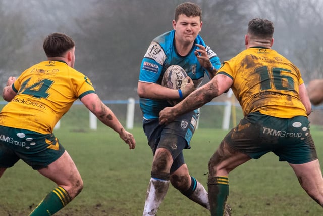 George Nuttall on the charge for Featherstone Lions. Picture: Jonathan Buck