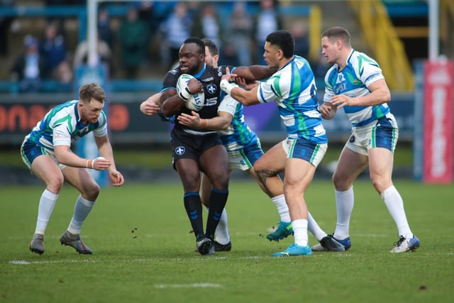 Action from Halifax Panthers' clash with Wakefield Trinity. Picture: Simon Hall