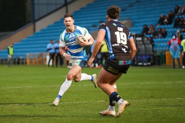 Action from Halifax Panthers' pre-season game against Wakefield Trinity. Picture: Simon Hall