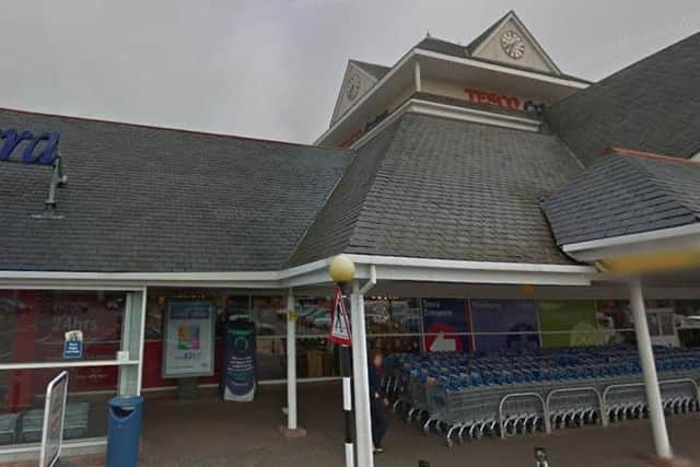 The woman had been shopping in Tesco when she was followed home