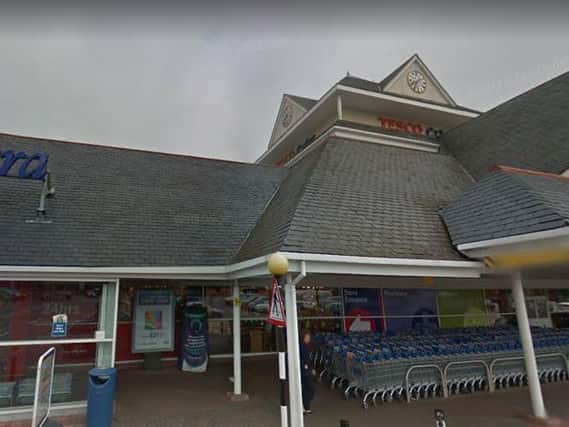 The woman had been shopping in Tesco when she was followed home