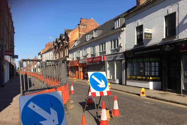 The works in Montagu Street. Picture by Alison Holland.