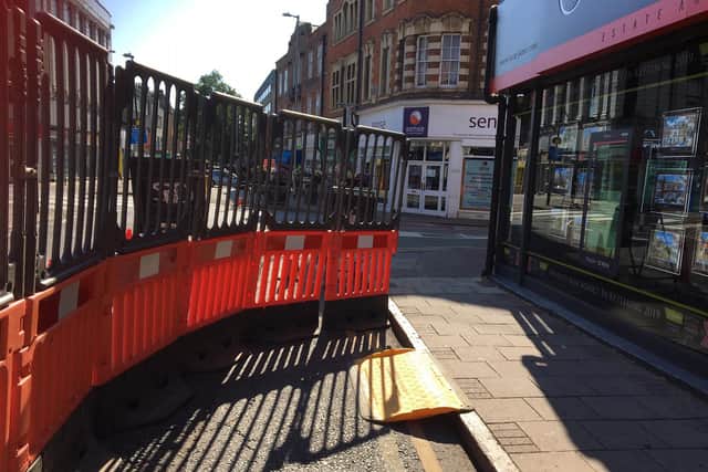 The works in Montagu Street. Picture by Alison Holland.