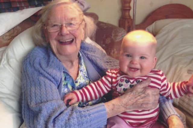 Daisy and great-granddaugher Elizabeth